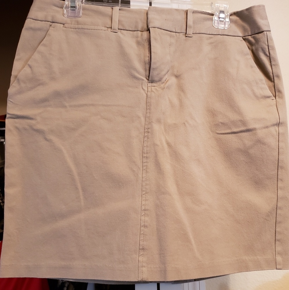 Old Navy Tan Khaki Mini  Skirt